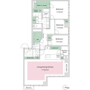 3LDK 間取り図