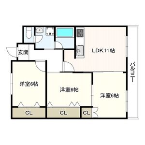 3LDK 間取り図