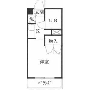 1K 間取り図