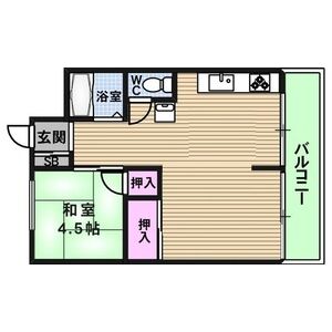 2DK 間取り図
