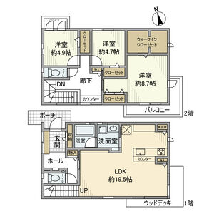 3LDK 間取り図