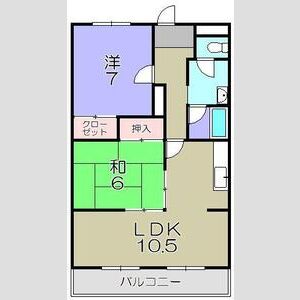 2LDK 間取り図