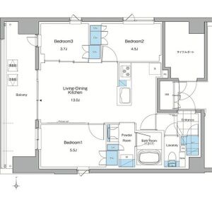 3LDK 間取り図