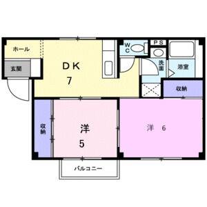 2DK 間取り図