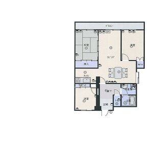 3LDK 間取り図