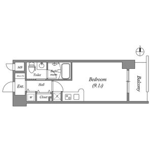 ワンルーム 間取り図