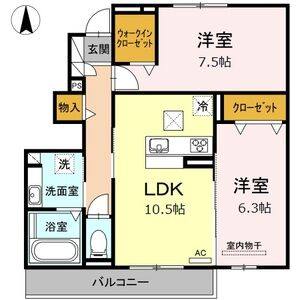 2LDK 間取り図