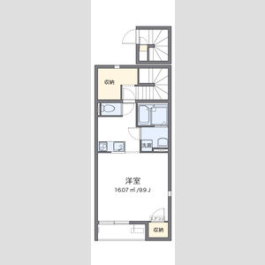 1K 間取り図
