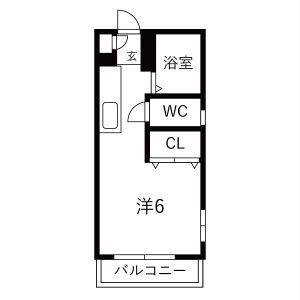 ワンルーム 間取り図
