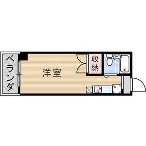 ワンルーム 間取り図