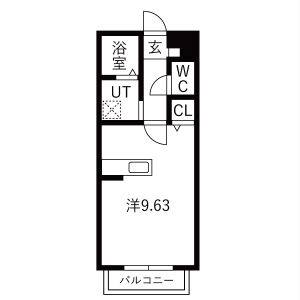 ワンルーム 間取り図