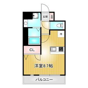ワンルーム 間取り図