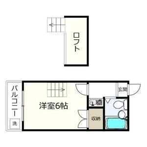 1K 間取り図
