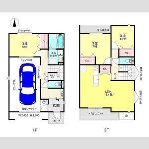 3LDK 間取り図