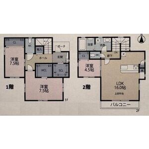 3LDK 間取り図