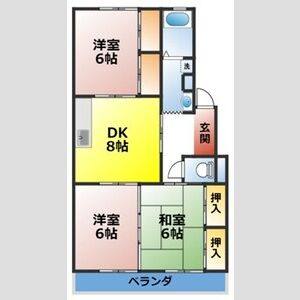 3DK 間取り図
