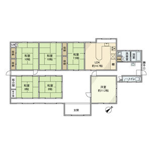 6LDK 間取り図