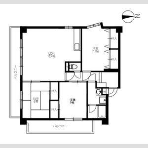 3LDK 間取り図