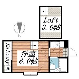 1K 間取り図