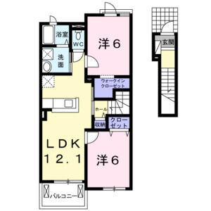2LDK 間取り図