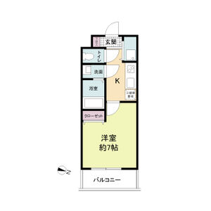 1K 間取り図