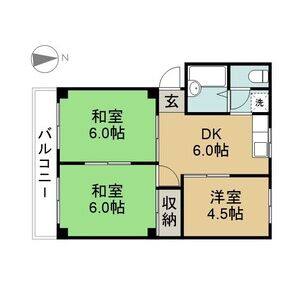 3DK 間取り図