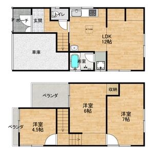 3LDK 間取り図
