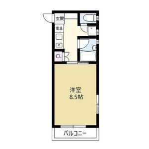 1K 間取り図
