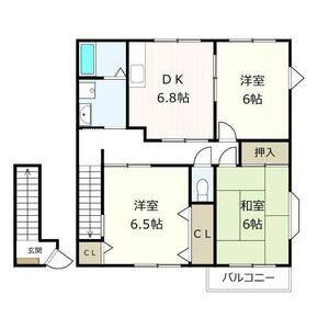 3DK 間取り図