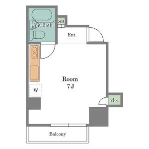 ワンルーム 間取り図