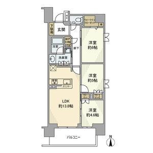 3LDK 間取り図