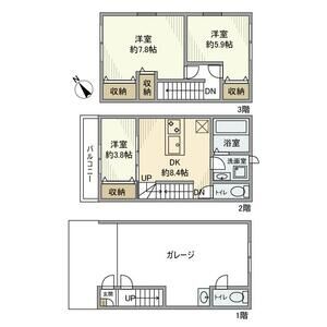 3DK 間取り図