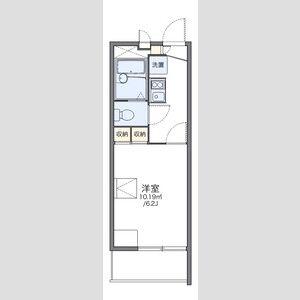 1K 間取り図