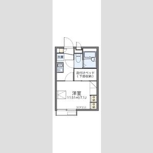 1K 間取り図