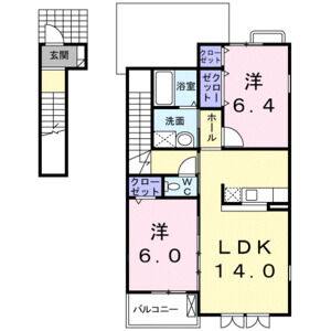 2LDK 間取り図
