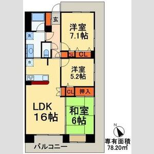 3LDK 間取り図