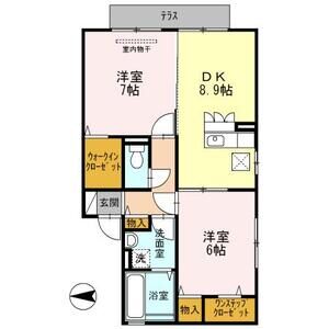 2DK 間取り図