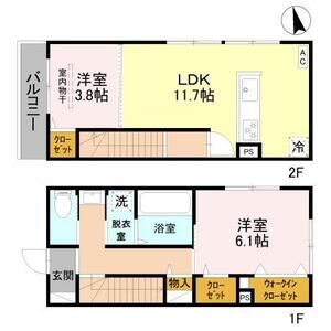 2LDK 間取り図