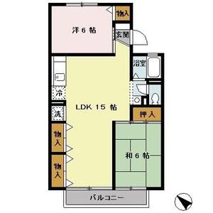 2LDK 間取り図