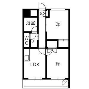 2LDK 間取り図