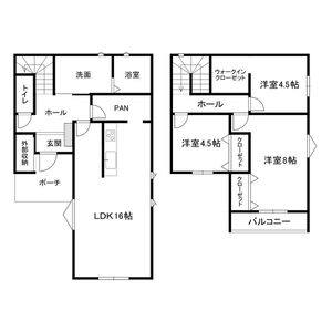 3LDK 間取り図