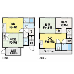 1DK 間取り図