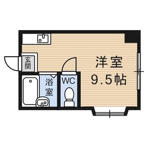 ワンルーム 間取り図