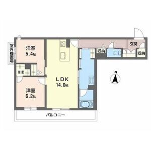 2LDK 間取り図