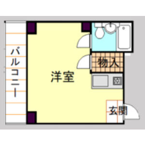 ワンルーム 間取り図