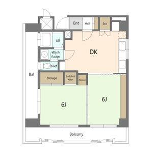 2DK 間取り図