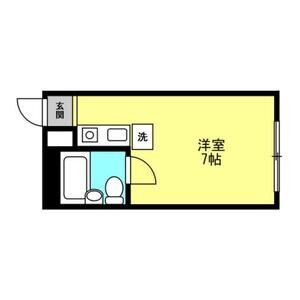 ワンルーム 間取り図
