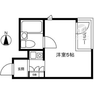 ワンルーム 間取り図