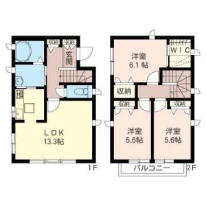 3LDK 間取り図