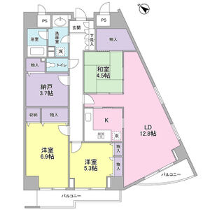3LDK 間取り図